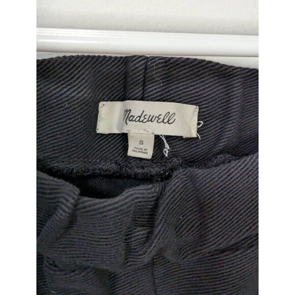 Madewell Black Twill Jacquard Tapered Pants - Size Small - Picture 8 of 10